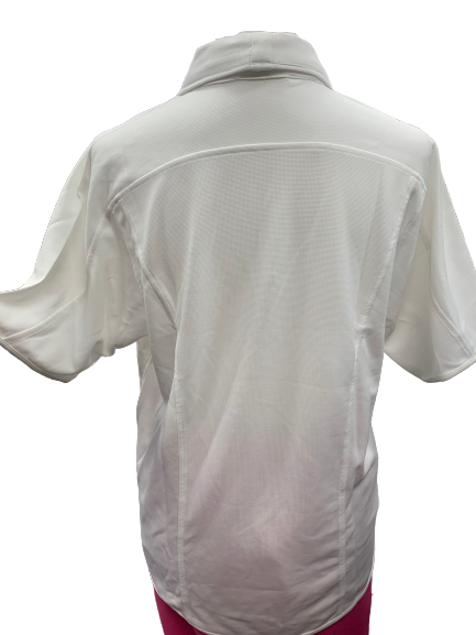 White Ladies Short Sleeve Polo