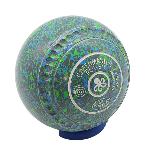 Greenmaster Power Size 2 Dark Blue Wave Logo - Dimpled/Gripped