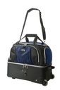 [860NVY Team Hunter] Large Carry &amp; Wheel Lawn Bowls Bag (Navy)