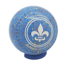 Super 10 Size 2 Azure Fleur de Lis Logo - Dimple