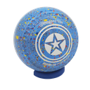 Super 10 Size 0 Azure Star logo - Dimple
