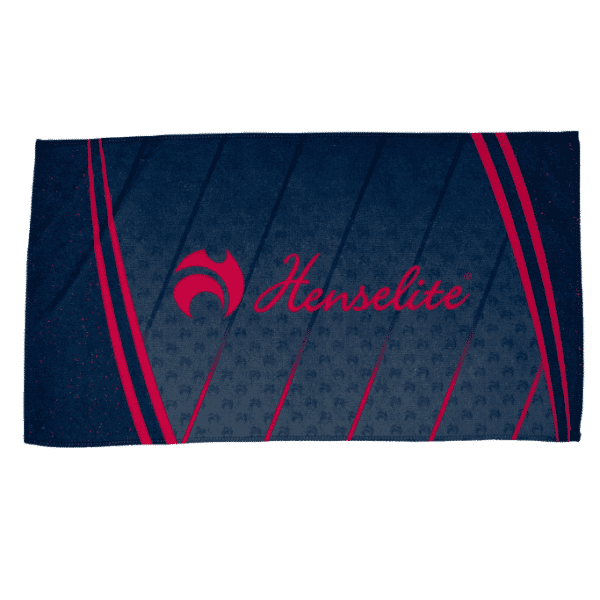 Henselite Dri Tec Towel - Navy / Watermelon