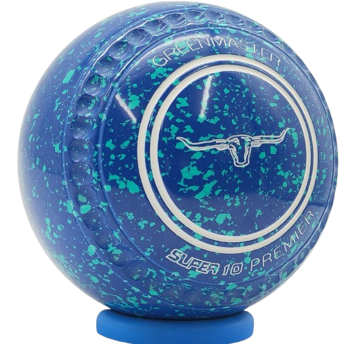 Greenmaster Super 10 Premier Size 4 Blue / Mint Dimple Grip