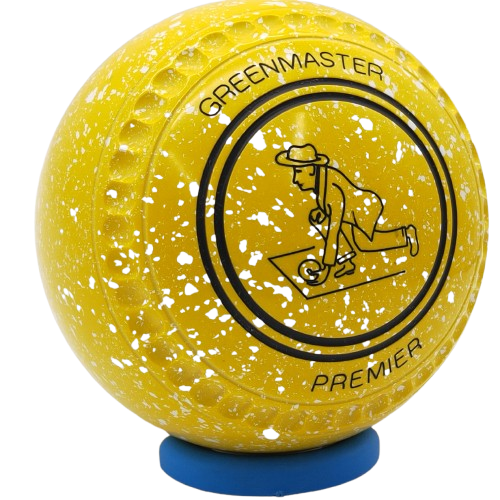 Greenmaster Premier Size 3 Yellow - White with full 40 Dimple Grip