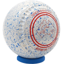 Greenmaster Super 10 Premier Size 3 White-Blue with full 40 Dimple Grip
