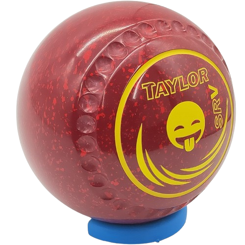 [SRV2HAD2277A-49906-33771-211024-PP241020-SRVST33] Taylor SRV Lawn Bowls Size 2 Maroon/Red Grip