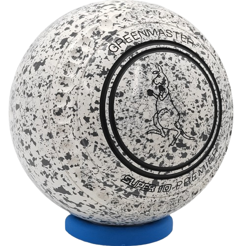 [SUP104AD9640A-50465-PP250417-SUP10ST34] Greenmaster Super 10 Premier Size 4 White-Steel with full 40 Dimple Grip