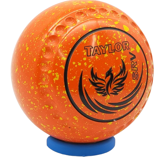 [SRV4HAD6060A-50468-PP250417-SRVST34] Taylor SRV Size 4 Orange-Yellow Half Pipe Grip