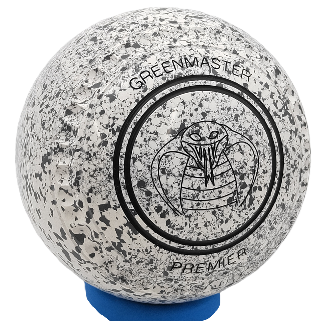 Greenmaster Premier Size 4 White Steel / Grey with full 40 Dimple Grip ...